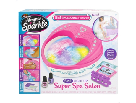 Spa para unhas e pés 5 em 1 com luz e bolhas SHIMMER 'N SPARKLE