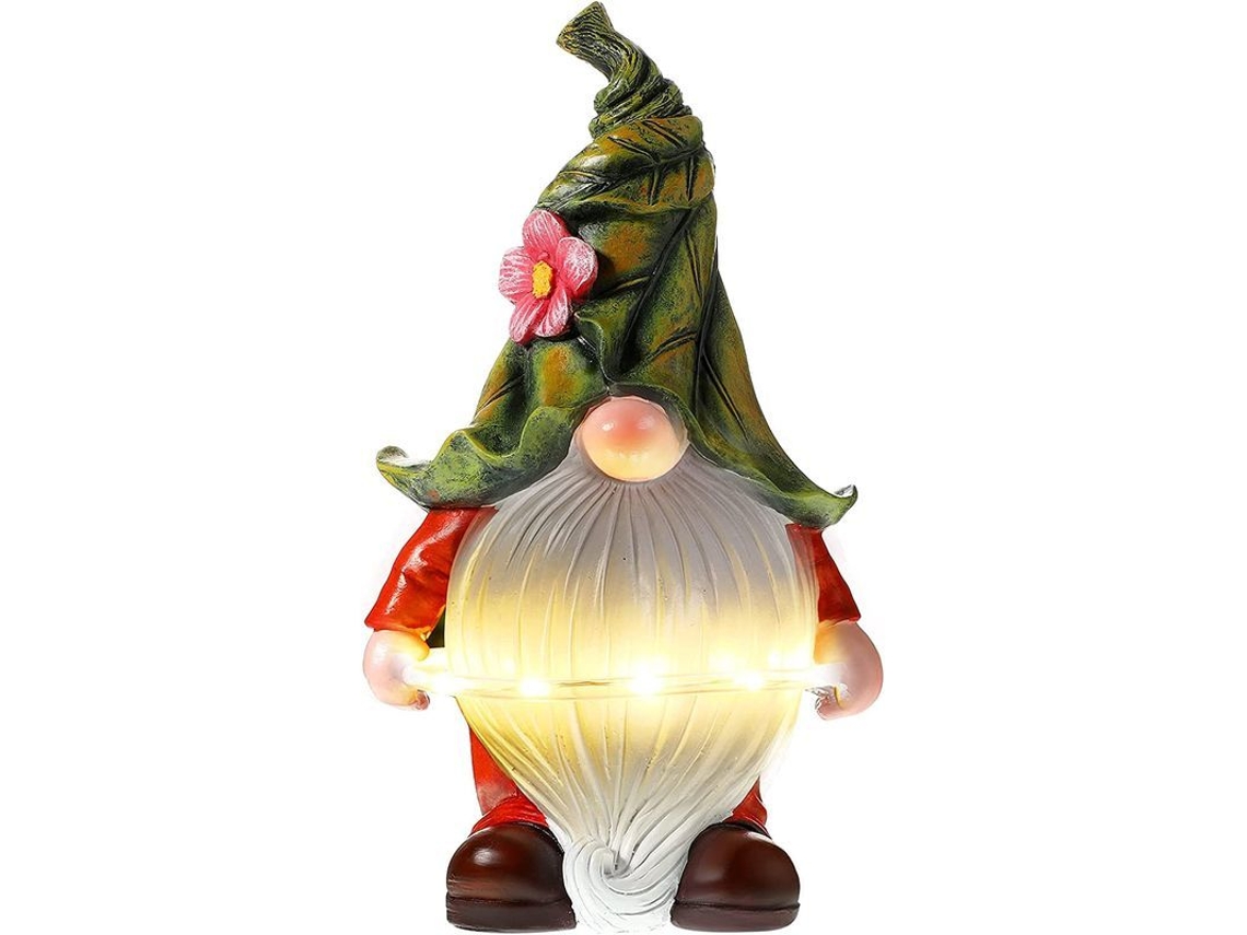 Estátua de Gnomo de Resina com Luz NOVA LINE