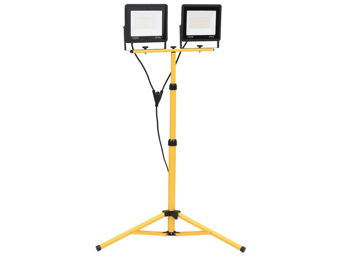 Refletor Led, 100w, 2 Díodos, Branco Frio, Para Destaque Em Teto, Jardim, Fachada Ou Áreas Exteriores
