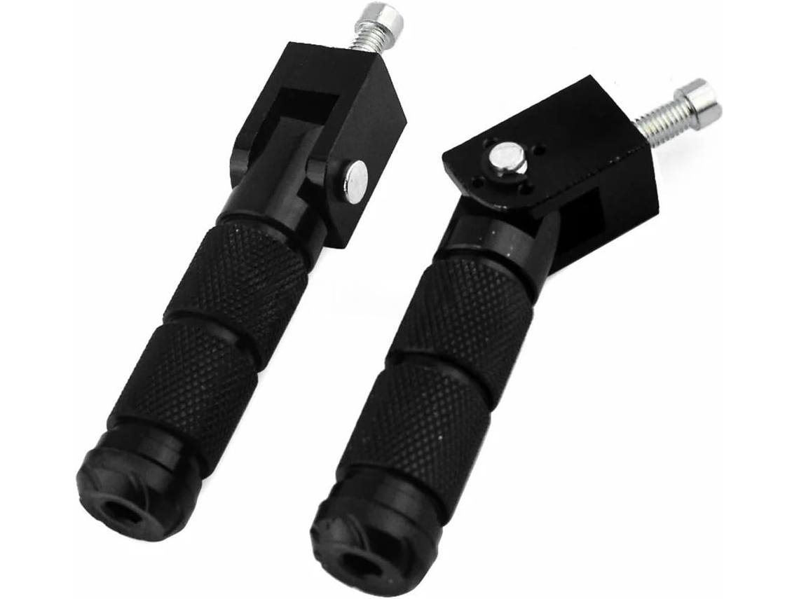 Apoios de Pés Universais Dobráveis M8 para Motocicleta Conjunto Pedais Pé Material Durável: Feito Liga