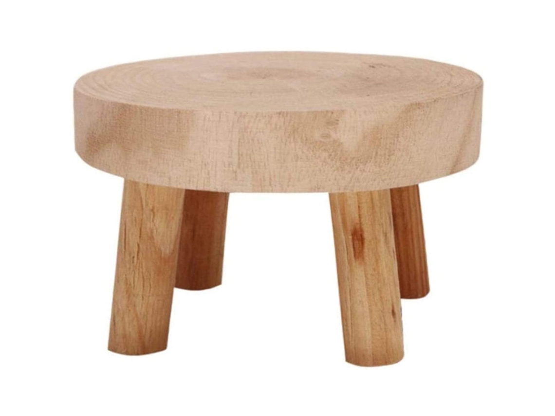 Suporte De Planta Indoor (suporta Vasos Pequenos Em Madeira)