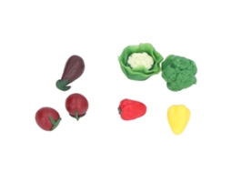 Ats miniaturas de Comida Vegetal para Muñecas Juguete de Cocina Realista Juego de Imaginación para Niños