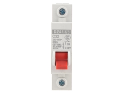 12 peças interruptor miniatura inteligente DZ47 63 1P 32A para casa e trilho DIN S/MARCA