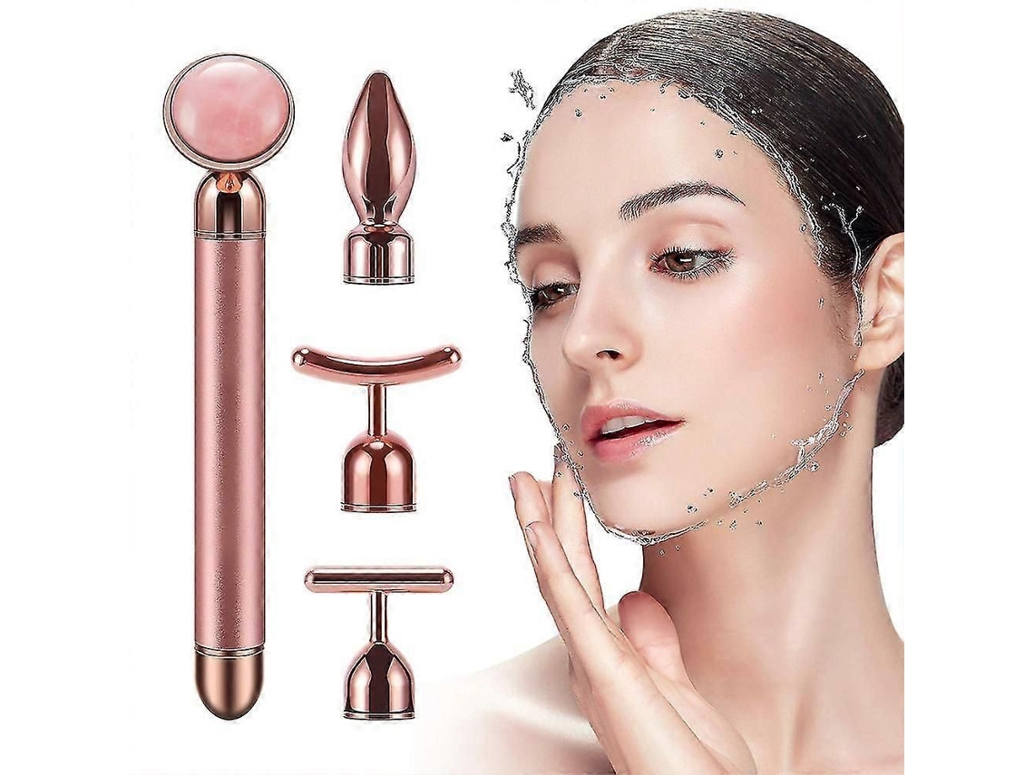 Massageador Facial 4 em 1: para Rosto, Braços, Olhos e Nariz, Ideal Cuidados com a Pele Antienvelhe Cimento. GOKOCO