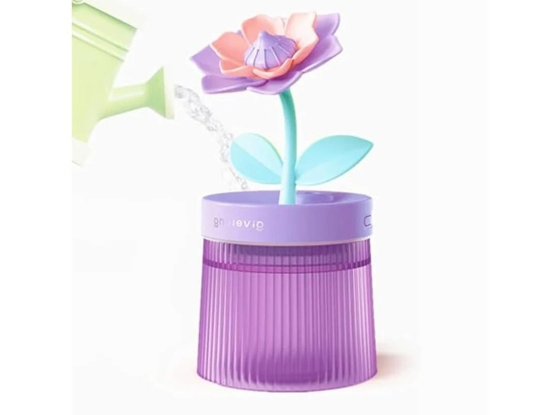 Mini Umidificador Portátil De Mesa De 260 Ml Para Quarto Umidificador Pequeno Usb Pessoal Com Flor Silencioso Névoa Fria Desligamento Yizhood