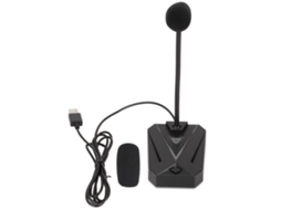 Microfone Usb Rgb Com Gooseneck Ajustável E Redução De Ruído Para Jogos