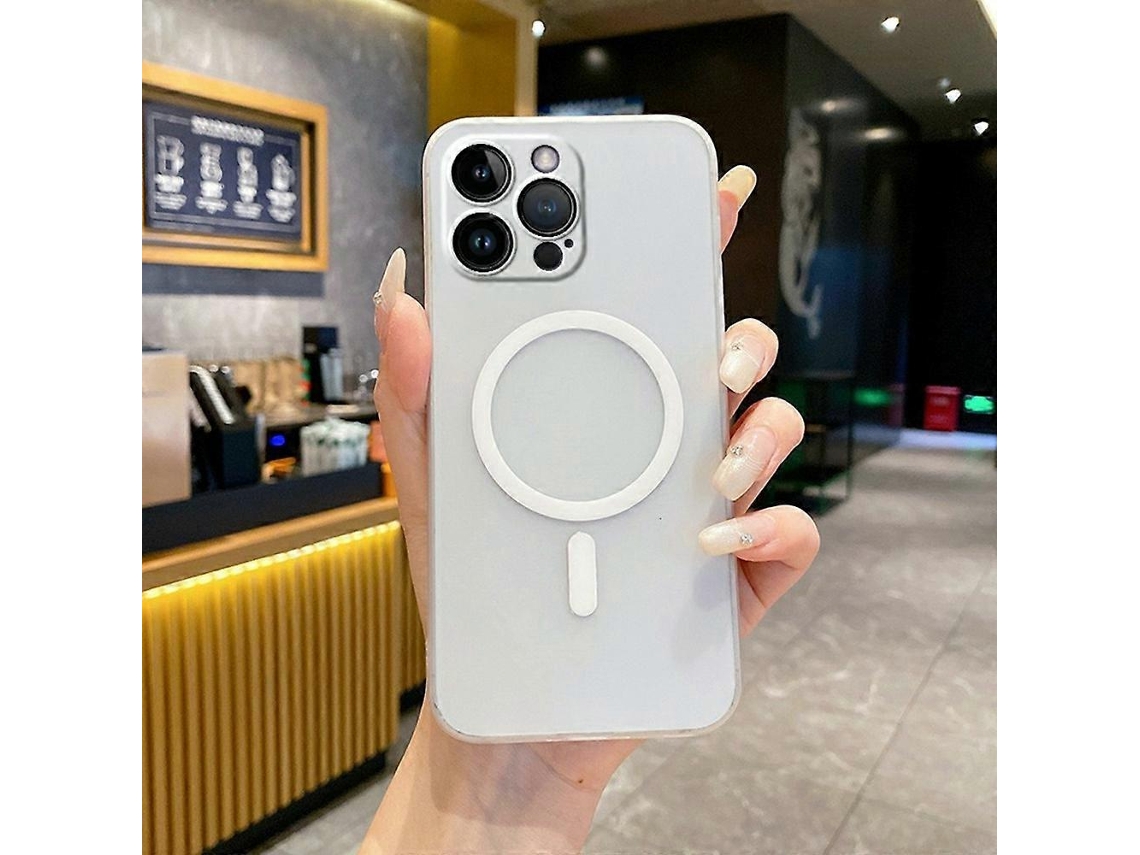 Capa Magnética Fosca Compatível Com Iphone 14 Pro Max E Protetor De Lente De Câmera