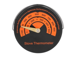 Termômetro Magnético Para Fogão A Lenha Com Medição De Temperatura De 0-500°c Acessório De Churrasqueira E Estufa