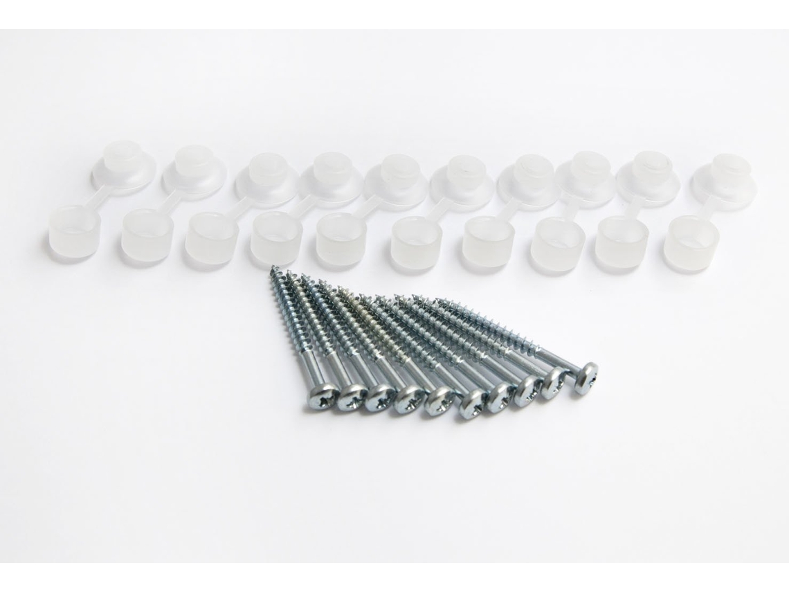 Pacote Com 100 Parafusos Para Telhado Ondulado Com Arruela De Nylon Articulada.
