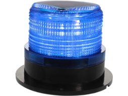Luz Estroboscópica Solar Preta Gatuida Para Carros Com Base Magnética, Iluminação Led Em Abs E Metal, Fácil De Instalar