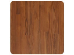 Tampo Mesa | Tampo De Secretária | Superfície Da Mesa Quadrado 50x50x1,5 Carvalho Tratado Castanho-escuro