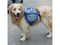 Mochila HALINUIA para cães, portátil, em rede respiratória, tamanho L, transporte mão e ombro, saco duplo