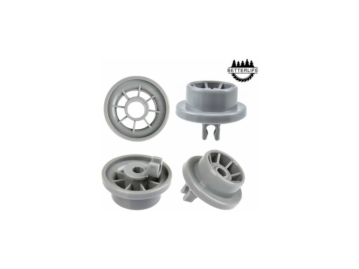 Conjunto de 4 Rodízios AQUAFORGE para Cesto Inferior de Lava louças compatível com Siemens e Bosch (código 165314)
