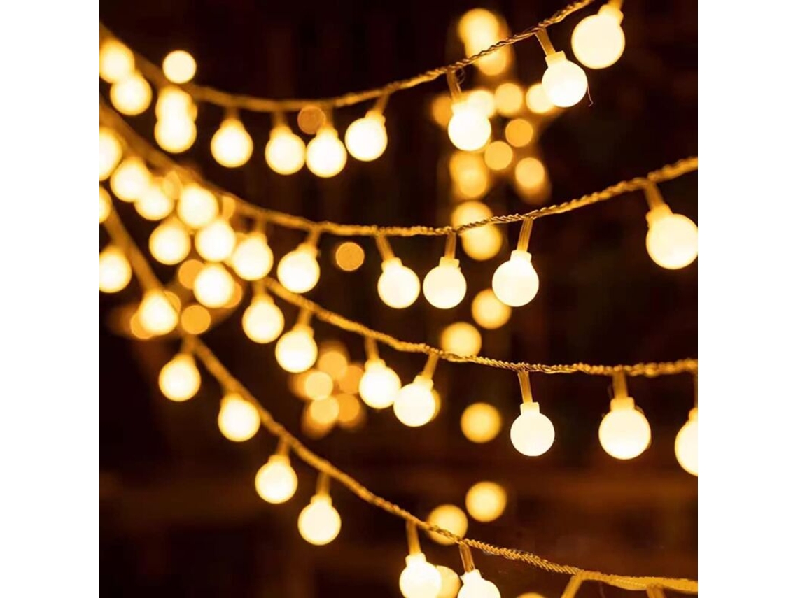 Cordão De Luzes Led, 10 M, Tema De Natal, Funcionamento A Bateria, Para Festas, Casamentos, Janelas, Árvores E Composição Sazonal