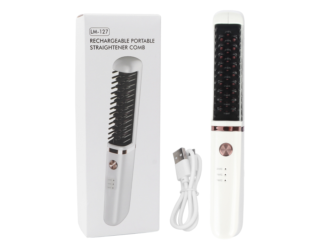 2026 pincel Plancha de Pelo Ajustable 3 Niveles Recargable por Usb Mini Inalámbrico Antiquemaduras