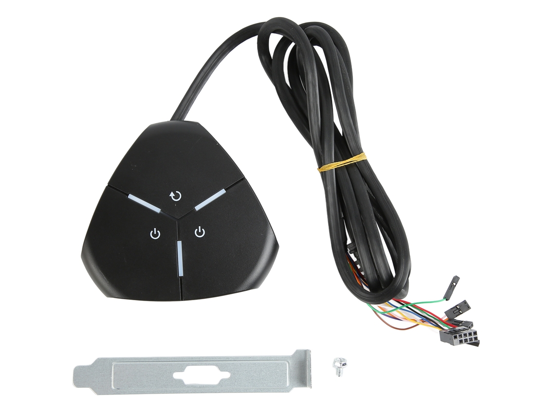 Interruptor De Energia Para Computador Desktop Com 2 Usb Botão Dual Design Prático E Portátil