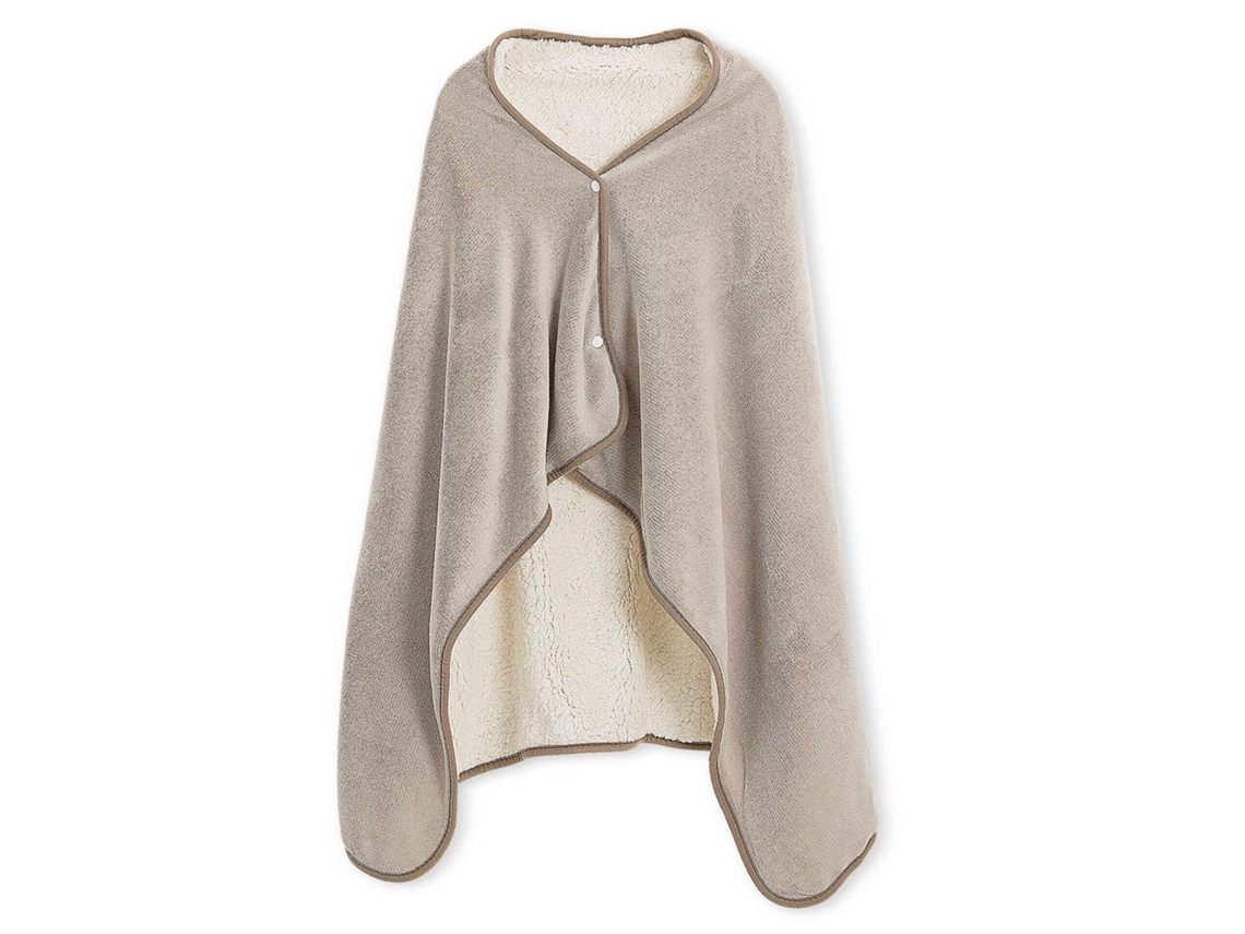 Manta Poncho Taupe Kasa