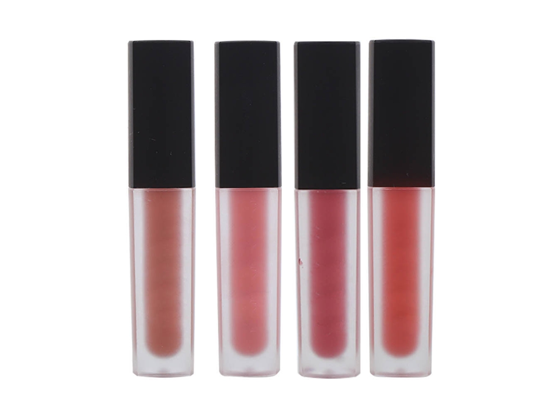 Kit De 4 Gloss Labiales Mate No Pegajoso Hidratante De Longa Duración - Ferramenta De Maquiagem Labial