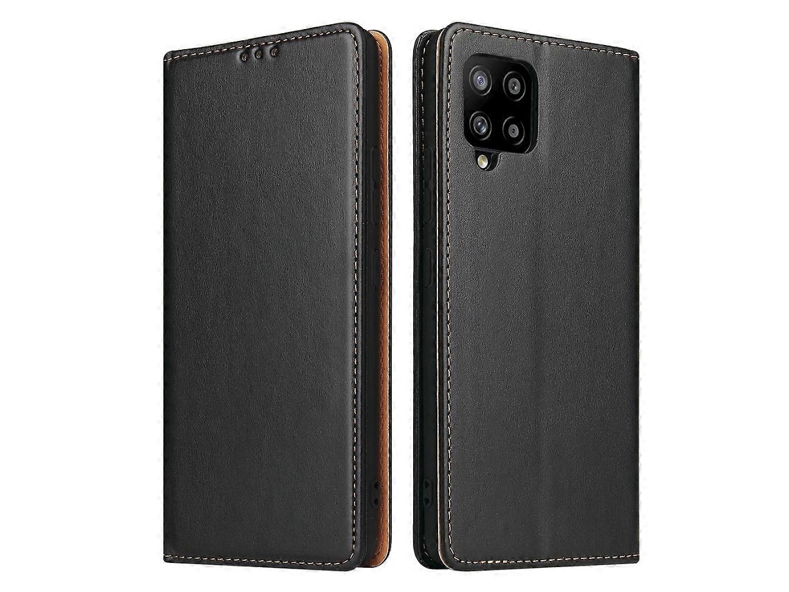 Capa De Couro Sintético Com Textura Fierre Shann Para Samsung Galaxy A12