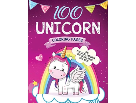 Livro Jumbo Unicorn Coloring Book de Harper Hall (Inglês)