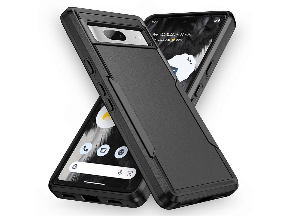 Capa Protetora De Pc Tpu De Nível Militar Para Google Pixel 7a - Preta