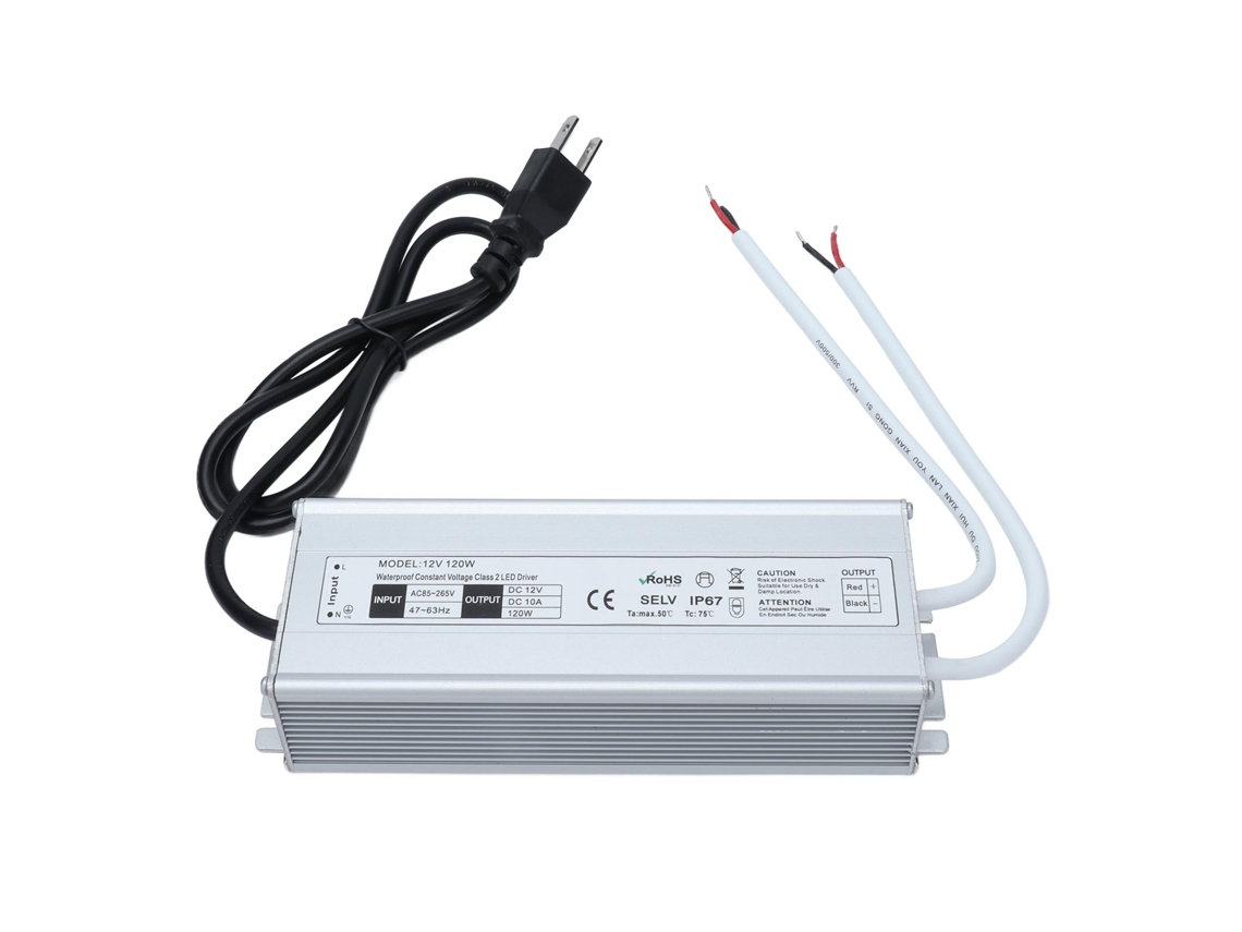 Adaptador Transformador de Alimentação Led Ip67 120w