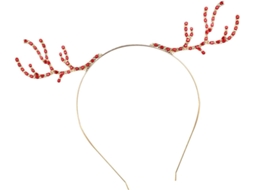 Tiara De Natal Com Rena E Strass, Enfeite Para Cabelo, Acessório De Festa, Fantasia E Cosplay