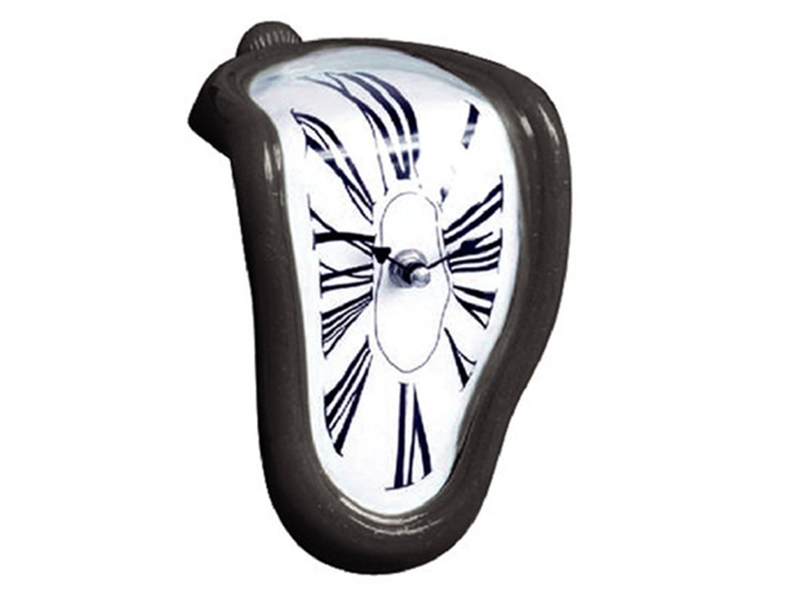 Relógio de mesa decorativo em plástico fundido com pintura metálica eletrolítica, estilo retrô, para escritório, preto.