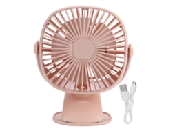 Ventilador Mini Portátil Usb Mesa Rosa