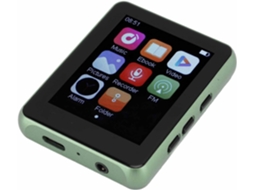 Reprodutor de MP3/MP4, Bluetooth, tela de 1 polegada, alto-falante portátil com HiFi sem perdas, áudio digital de 2,4".