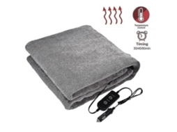 Cobertor Elétrico Natalino De Flanela Cinza, Tamanho Grande 145100cm, Com Controle De Temperatura E Temporizador, 12v. Olysi Shop