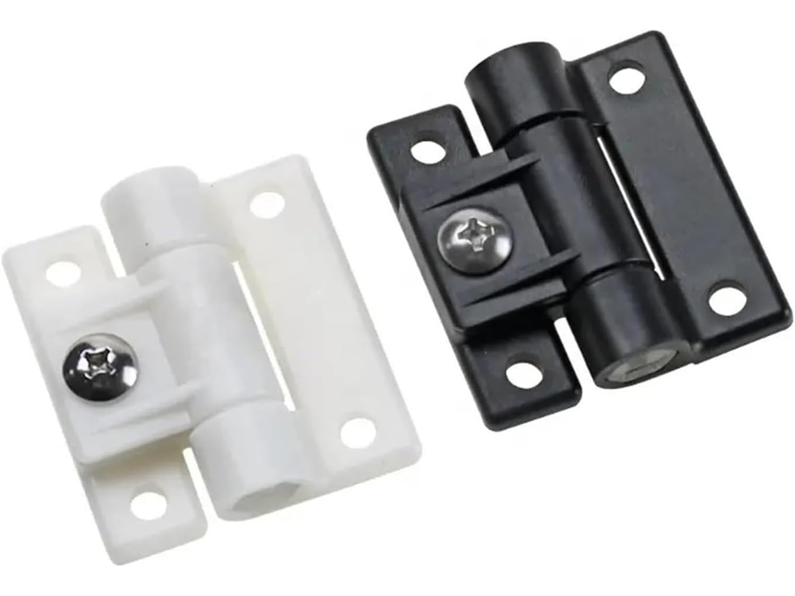 Dobradiças De Armário Com Torque Ajustável Em Nylon Plástico Preto, Com Amortecimento 1 Unidade