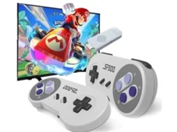 Consola retro SF900 com milhares de jogos e 2 comandos sem fios