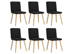 Dining Chair, Dining Chairs Vidaxl Preto Tecido (n/a)