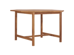 Mesa De Jantar P/ Jardim 110x110x75 Cm Madeira De Teca Maciça