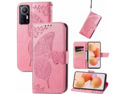 Capa Fólio Mi Relevo para Xiaomi 12/12X HONGWE. Pele Sintética Premium Multicor
