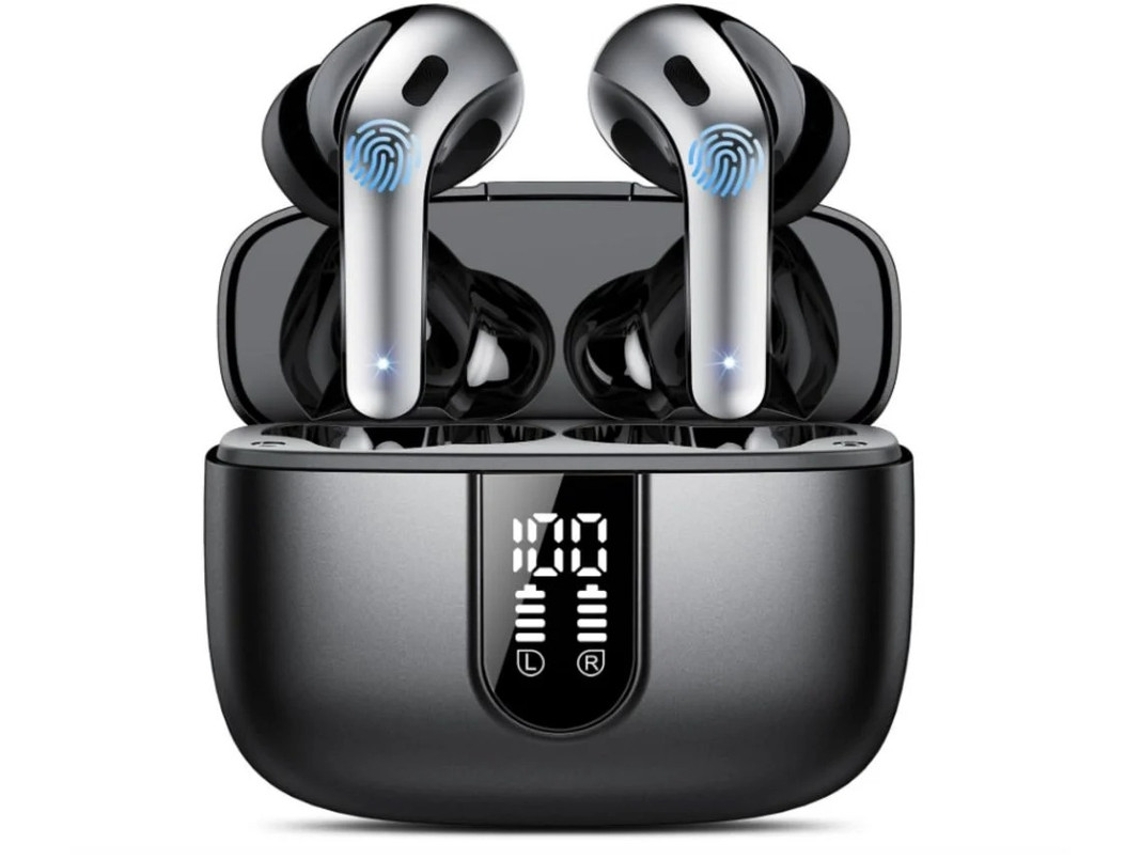 Auriculares Sem Horas Reprodução Reforço Bestvite Bluetooth À Prova De Água Preto