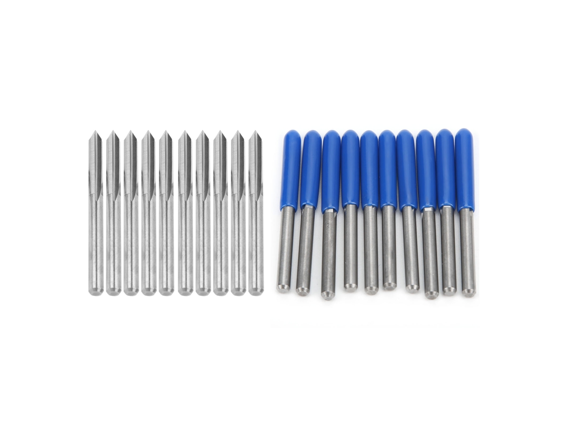 Broca De Router De Aço Tungstênio 3.175mm 60°