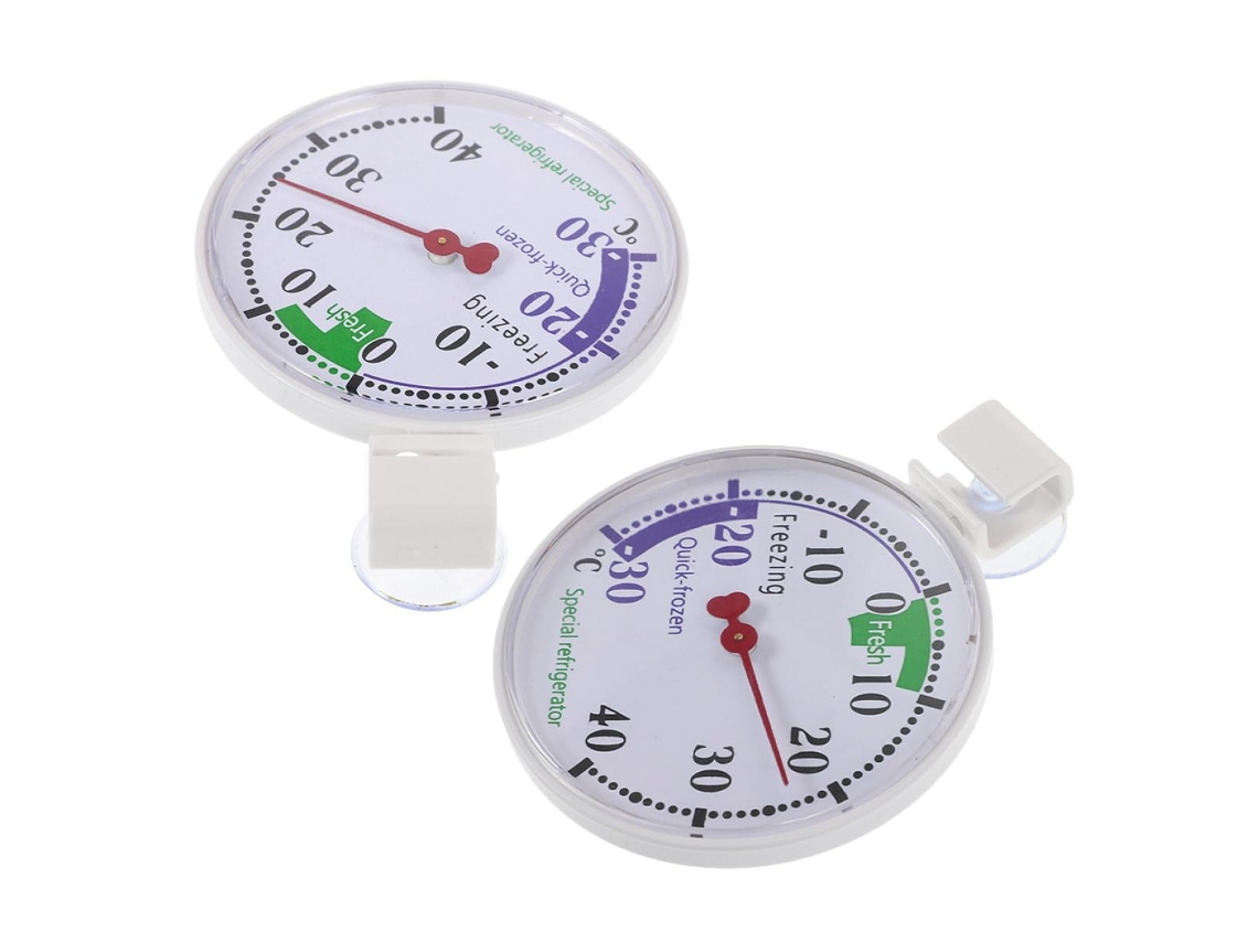 Termômetro Para Geladeira Labrimp De 2 Peças, Feito De Plástico Resistente, Com Visor De Temperatura Preciso, Compacto E