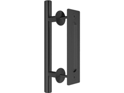 Puxador De Porta Corrediça 30cm,grande E Rústico,preto,ideal Para Portões,garagens E Armários Btforus (1 Unidade)