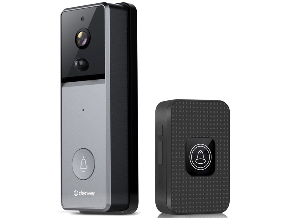 Campainha de vídeo Denver Smart Wi-Fi, compatível com Tuya e VDB-216 Slowmoose