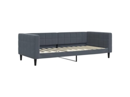 Day Bed, Day Beds Vidaxl Cinzeto Veludo (90 X 200 Cm)