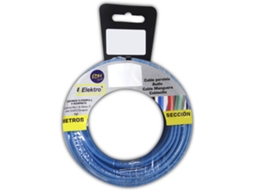 Rolo De Cabo EDM Flexível 6 mm Azul 10  mts  Livre Halógenos