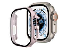 Capa para Apple Watch Series 9 41 mm com Protetor de Tela de Vidro Temperado XIAOMOYU