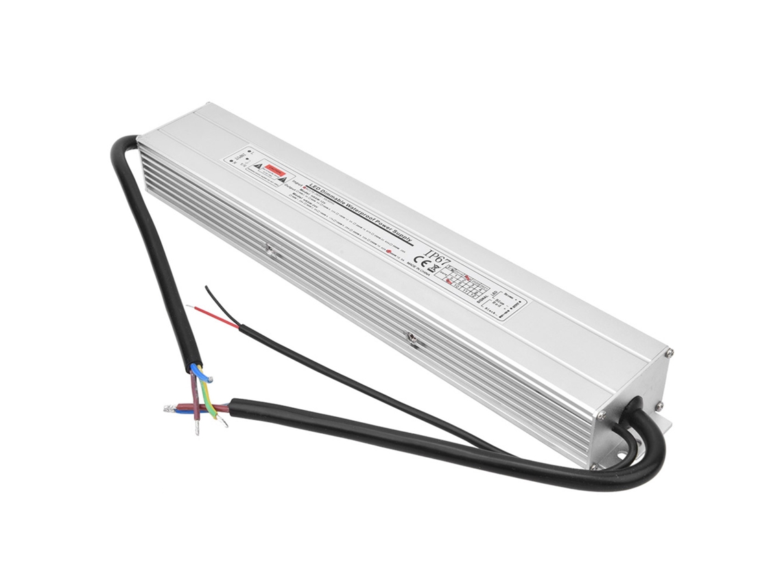 Laxiscreed Fonte De Alimentação Led 2 Em 1 À Prova D'água Com Dimming Scr/0-10v E Entrada De Tensão Ampla