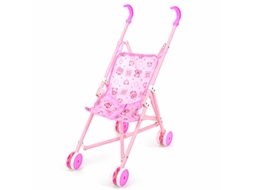Carrinho De Bebé Para Bonecos Mingxiang 239b Rosa Claro