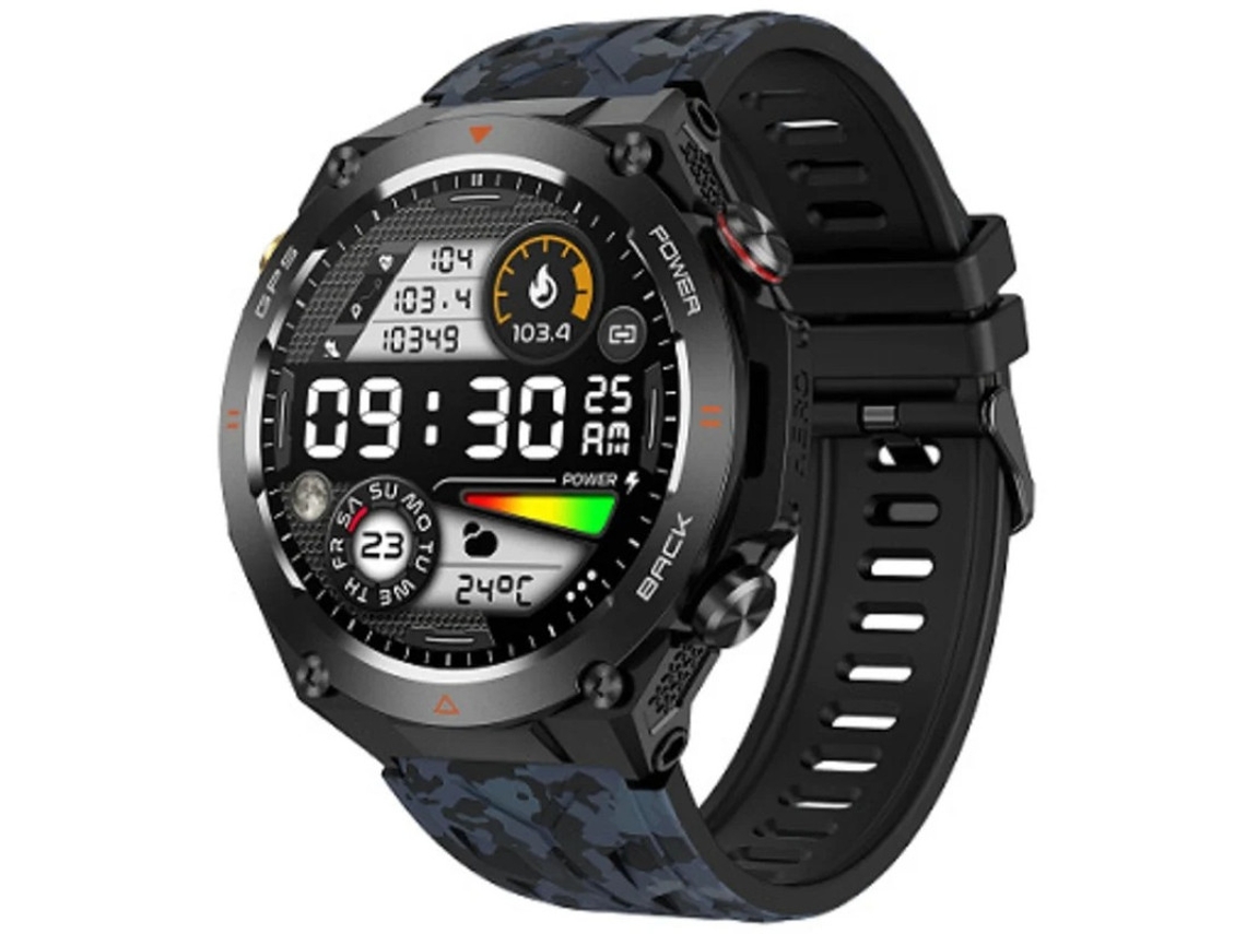 Relógio Inteligente Gps Ao Ar Livre Bluetooth Chamadas Mensagem Notificação Smartwatch Bússola Altitude Baromatro Monitor De Freqüência Yizhood