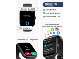 Smartwatch Feminino F96 Fitness Tracker 1.90 Polegadas Pode Atender/Fazer Chamadas IP68 À Prova Dágua/Trastredor De Frequência Bestvite
