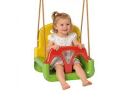 Balanço Para Bebê Com Encosto Removível E Barra Em T Para 9-36 Meses, 42x33x120-180 Cm, Multicolorido