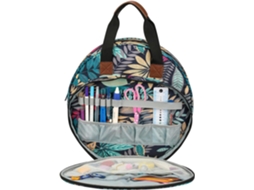Bolsa para Bordado, Bolsa Portátil para Projetos de Bordado e Kits de Ferramentas de Ponto Cruz, Somente a Bolsa. AQUAFORGE